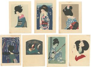 Takehisa Yumeji / Mini woodblock prints