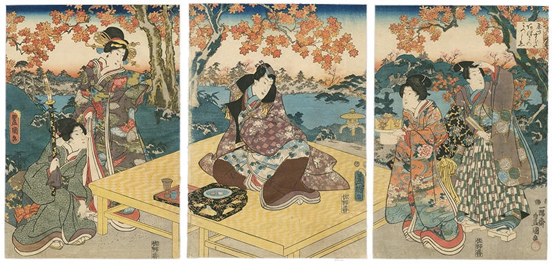 Toyokuni III “Yasasugata Azuma no Utsushie”