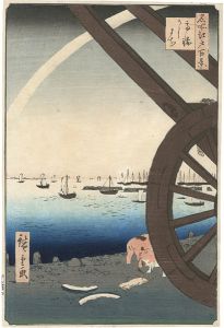 Hiroshige I / 100 Famous Views of Edo / Ushimachi in the Takanawa District [名所江戸百景　高輪うしまち]