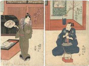 Kunisada I / Kabuki Play: Okuni Iri Soga no Nakamura [御国入曽我中村]