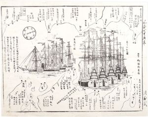 Unknown / Tokyo Bay Defense Planning for the Arrival of Black Ships [黒船渡来お固め図]