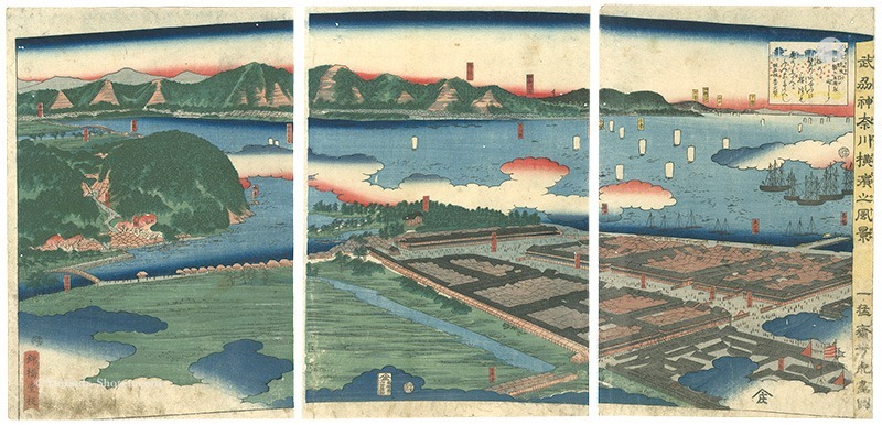 Yoshitora “The Scenery of Yokohama of Kanagawa, Bushu”
