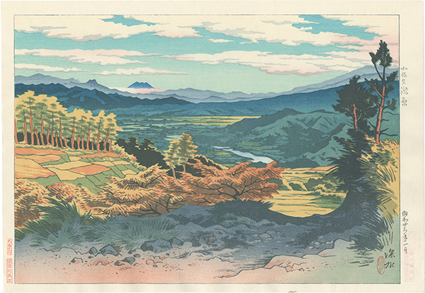 Ito Shinsui “Ten Views of Shinano Province / Takibara, Kitasaku”
