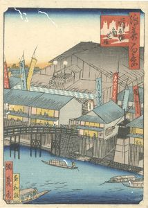 Kunikazu / One Hundred Views of Naniwa / The Corner Theatre at Doutonbori [浪花百景　道頓堀角芝居]