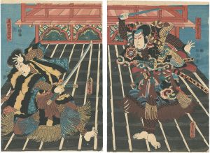 Toyokuni III / Kabuki Play : Jiraiya Goketsu Monogatari [児雷也豪傑譚語]