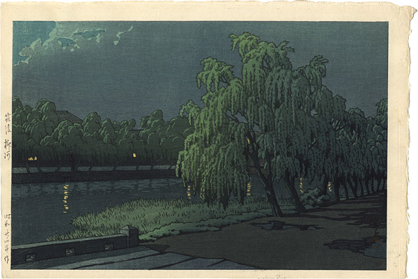 Kawase Hasui “Yanagawa River, Chikugo”
