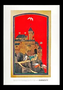 Anno Mitsumasa / Signed Works of Twenty Eight Japanese Artists for Poster Exhibition FREEDOM '80s (Amunesty International Japanese Section)
