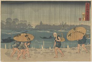 Kuniyoshi / Onmayagashi in Edo【Reproduction】 [東都御厩川岸之図【復刻版】]