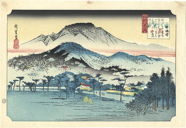 Hiroshige I “Eight Views of Omi / Evening Bell at Mii Temple【Reproduction】”