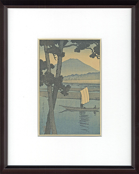 Kawase Hasui “Summer Dusk at Kiso River”