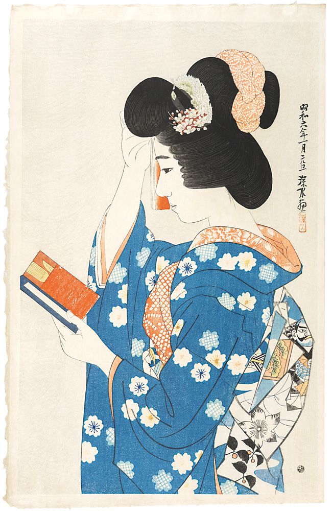 Ito Shinsui “Modern Beauties First Series / Hand Mirror”