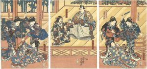 Toyokuni III / Kabuki Play: Hama no Masago Tsukinu Gohiiki [浜真砂幾久御摂 ]