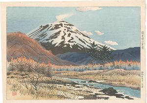 Ito Shinsui / 10 Views of Shinano / Early Spring at Karuizawa
