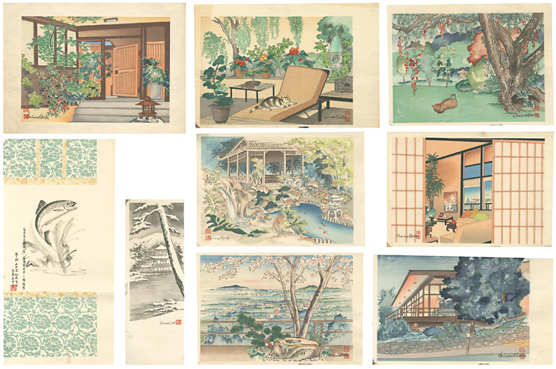 Obata Chiura “Woodblock Prints for Greeting Cards”