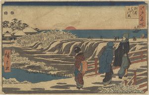 Hiroshige I / Famous Places in Edo / The First Sunrise of the Year at Susaki [江戸名所　洲崎 はつ日の出]