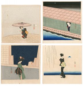 Komura Settai / Snow Rabbit, Night Rain, Starry Night & Tsukuba