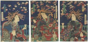 Toyokuni IV / Three Extraordinary Beauties of Modern Life [開化三極妓]