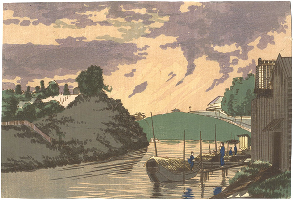 Kiyochika “Evening Scene at Kandagawa”