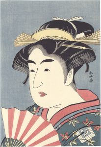 Shunko / Actor Ichikawa Monnosuke II as Osome【Reproduction】  [二世市川門之助のお染【復刻版】]