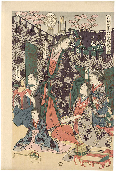 Utamaro “A View of the Pleasures of the Taiko and His Five Wives at Rakuto【Reproduction】”