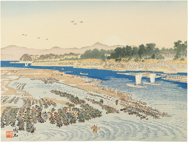Jokata Kaiseki “Benten Island and Mount Fuji”