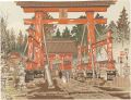 Yoshida Shrine and Mount Fuji