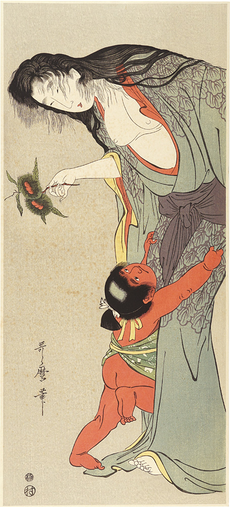 Utamaro “Yamauba and Kintaro【Reproduction】”