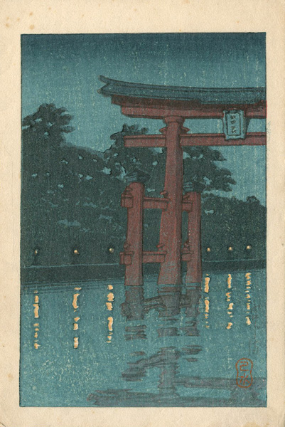 Kawase Hasui “Christmas Card”