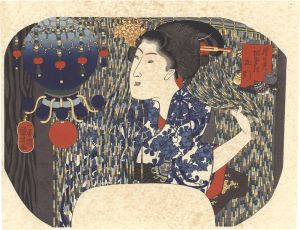 Kuniyoshi / Moon and Sun Shells for Tomobiki【Reproduction】 [月日貝あたる友引【復刻版】]