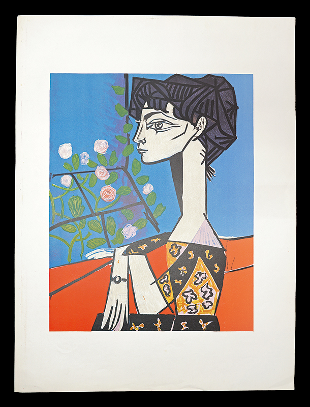 パブロ・ピカソ「花とジャクリーヌ」