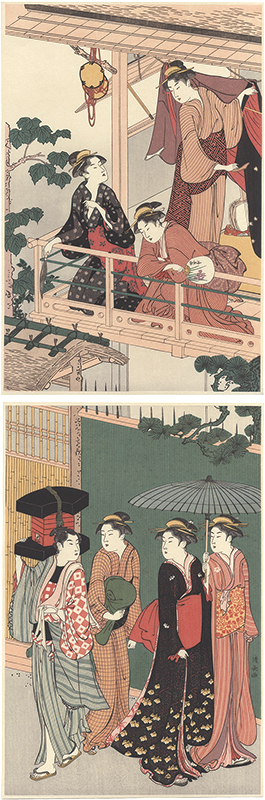 Kiyonaga “Fan-Paper Vendor【Reproduction】 ”