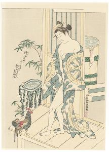 Masanobu / A Beauty and Chickens [美人と鶏【復刻版】]