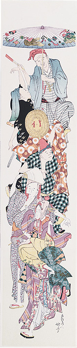 Hokusai “A Dance Group【Reproduction】”