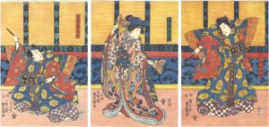 Toyokuni III / Kabuki Play: Higashiyama Sakura Soshi [東山桜荘子]