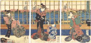 Sadahide / Temporary Quarters of the New Yoshiwara [新吉原仮宅之図]