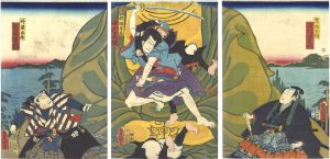 Toyokuni III / Kabuki Play: Kutsuwa no Oto Tazuna no Somewake [轡音繮染分]