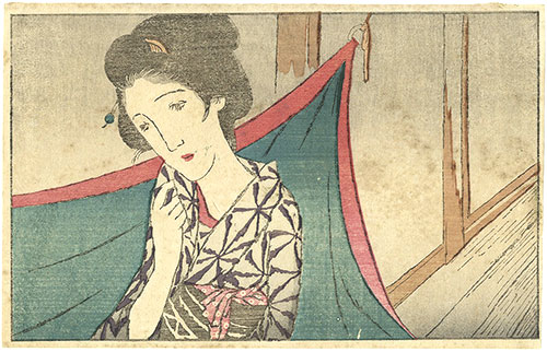 Takehisa Yumeji “A Mosquito Net from the Magazine The Ladies' Graphic”