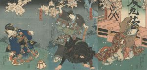 Toyokuni III / Kabuki Play: Higashiyama Sakura Soshi [東山桜荘子]