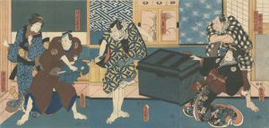 Toyokuni III / Kabuki Play: Higashiyama Sakura Soshi [東山桜荘子]
