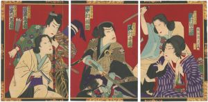 Chikanobu / Kabuki Play: Koza-biraki Fukushu Bidan [高座開復讐美談]