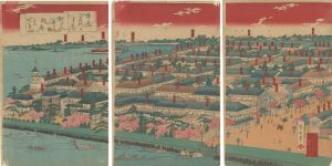 東京名所のうち　洲さき弁天町遊郭真けい