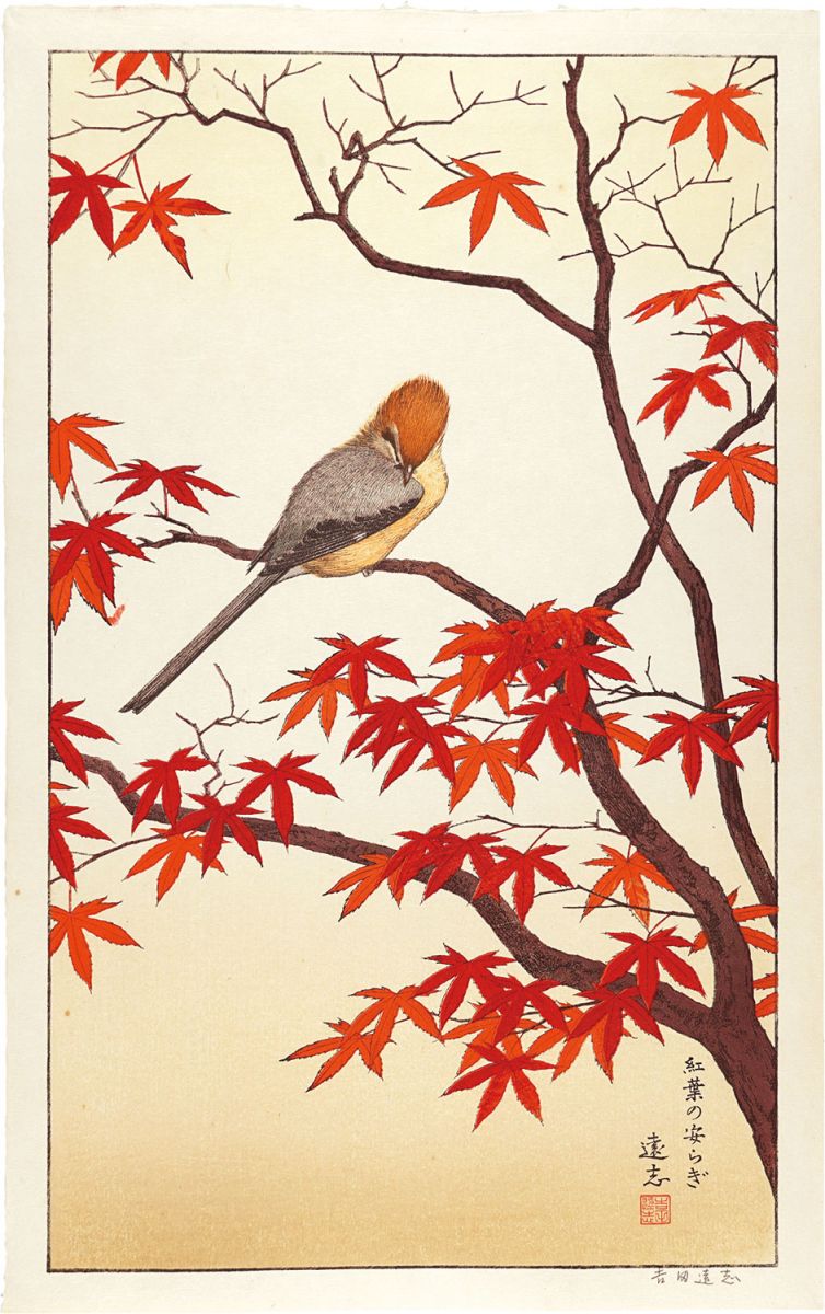 吉田遠志「紅葉の安らぎ」