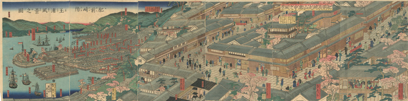 Sadahide “View of the Inside of Maruyama at Nagasaki, Hizen Province”