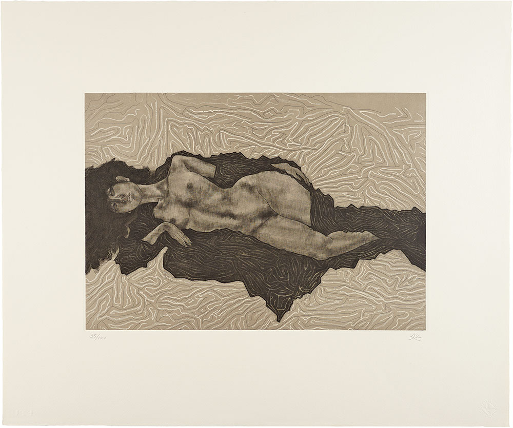 Kayama Matazo “Nude in Black Gown '85”
