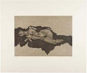 Kayama Matazo / Nude in Black Gown '85