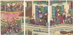 Yoshitora / Kinpei-ro in the New Yoshiwara [新吉原金瓶樓図]