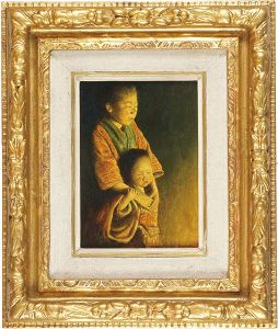 自筆画　日本の子供