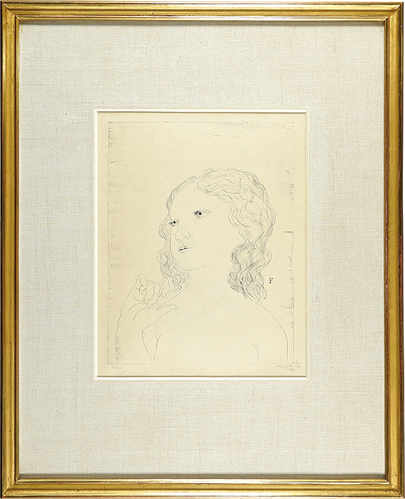 Fujita Tsuguharu (Leonard Foujita) “Tete de fillette”