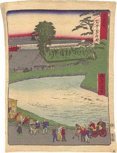Ikkei / Forty-Eight Views of Famous Places in Tokyo / Soto-Sakurada [東京名所四十八景　外さくら田]