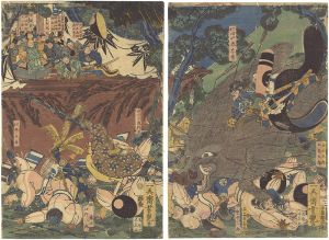 Yoshitsuya / Minamoto Yoritomo's Hunting Party [源頼朝牧狩の図]